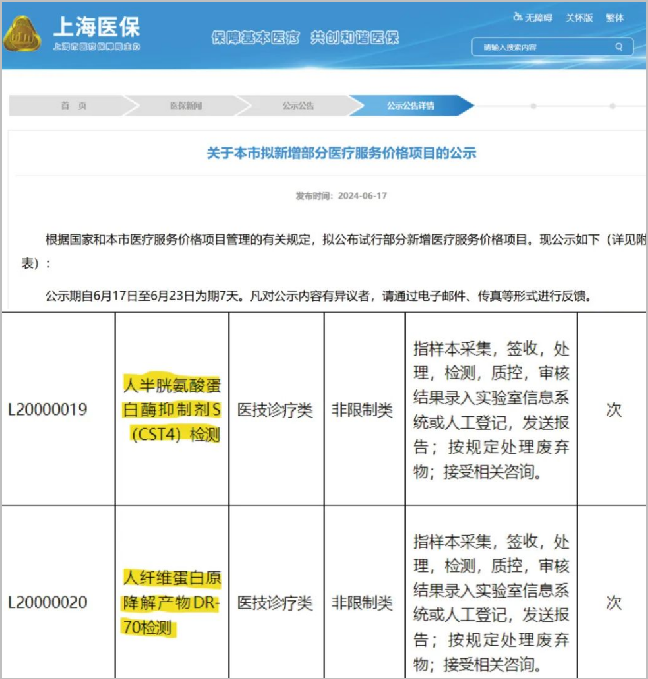 欧付宝欧付生物多谱达®DR-70，卫长卫®CST4喜获上海市物价！